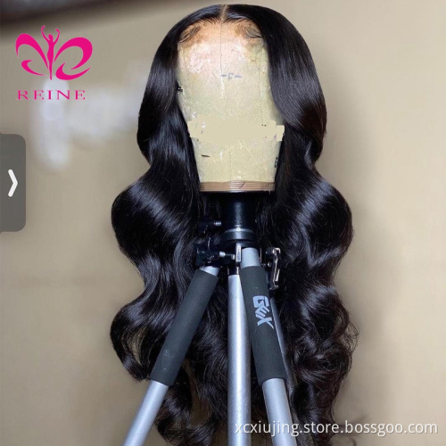 REINE Wholesale Hair Wigs Human Lace Front Closure Body Wave Full Virgin Brazilian Cuticle Aligned Lace Closure Human Hair Wig